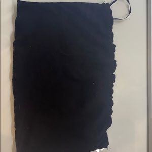 black tube top
